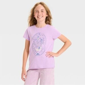 ❤️3/$15 NWT Cat & Jack Lavender Short Sleeve Tee- Size S (6/7)